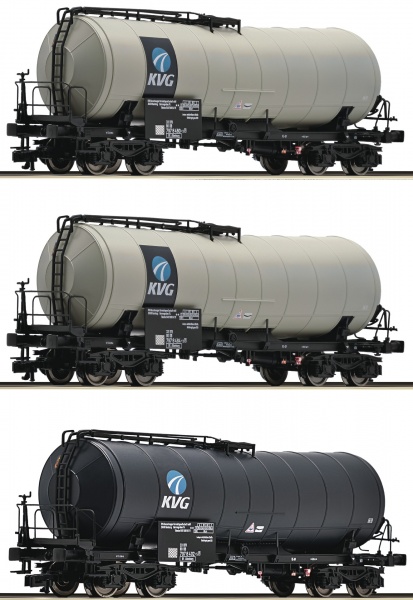 Set of 3 Tank cars "KVG" (Special price)<br /><a href='images/pictures/Roco/161275.jpg' target='_blank'>Full size image</a>